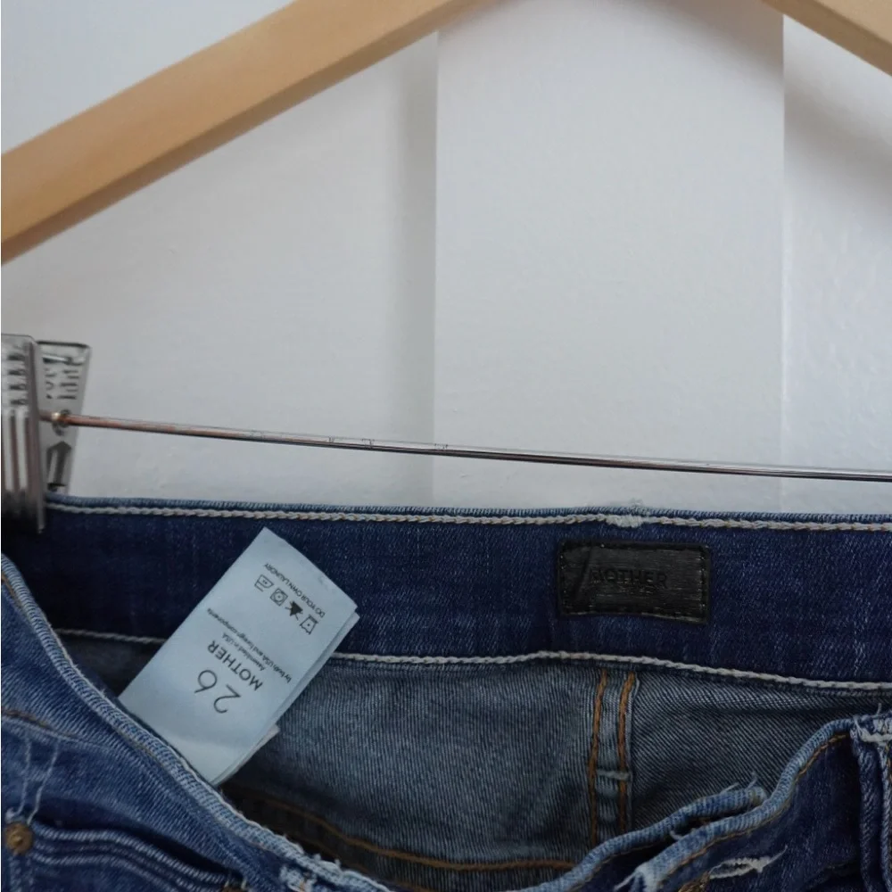 Mother Insider Crop Step Fray Jeans in Not Rough Enough